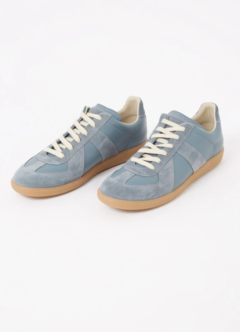 Maison Margiela Replica sneaker made of lamb leather with suede details