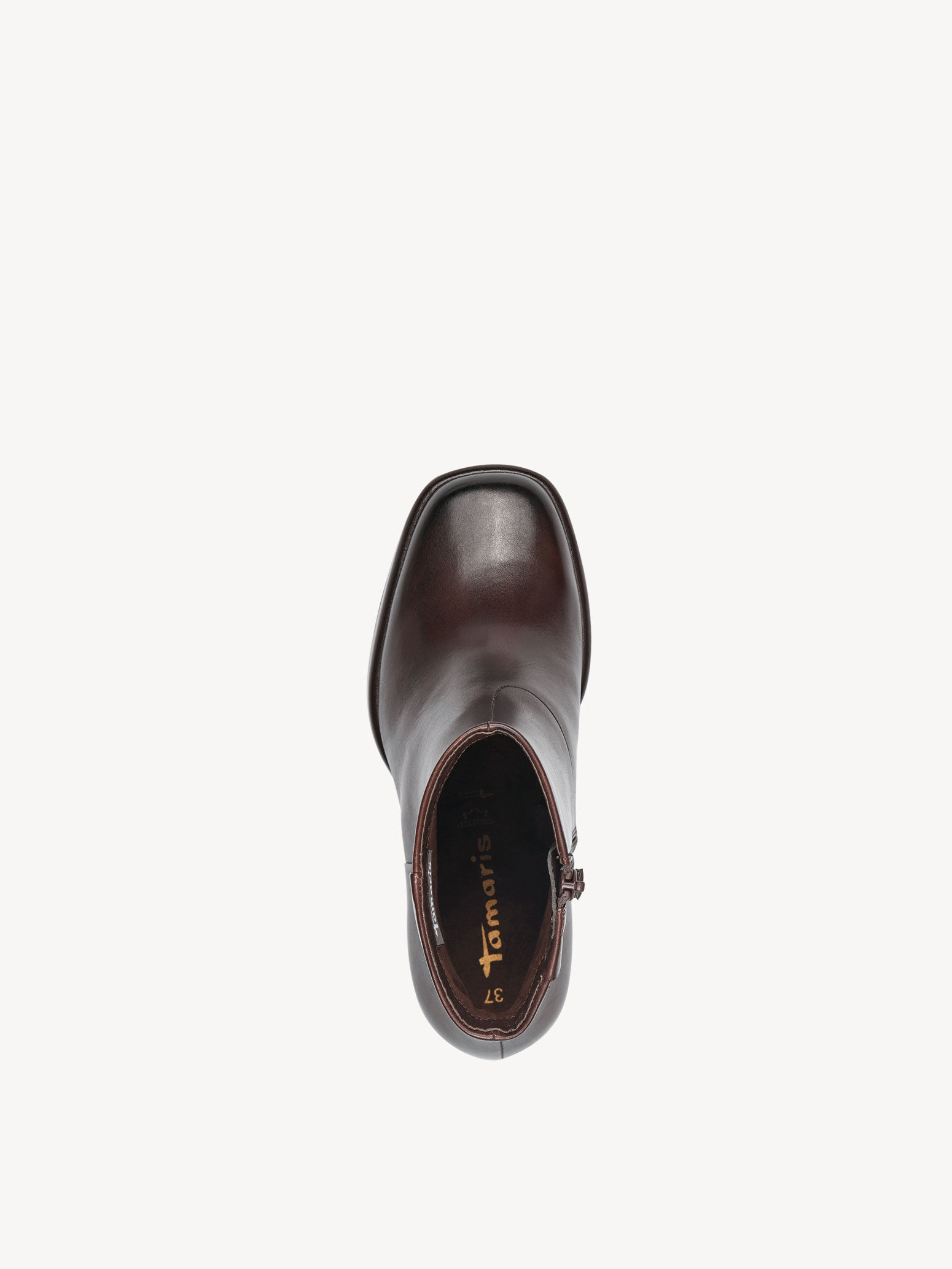 Bottine en cuir - marron