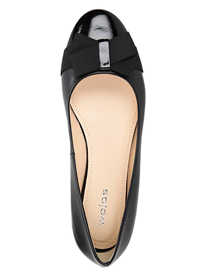 Wojas Leder-Ballerinas in Schwarz günstig kaufen