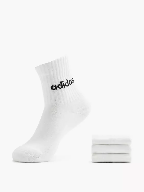 adidas Essentials Linear 3er Pack Crew Socken
