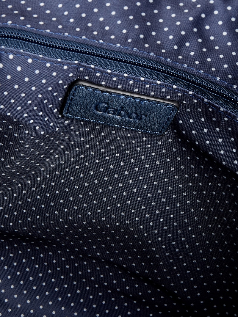 Shopper in Leder-Optik in marineblau