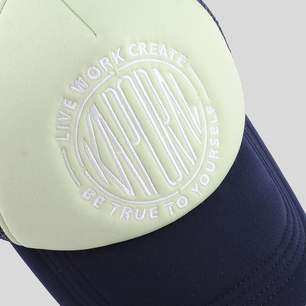 MOB    Casquette bleue et verte homme