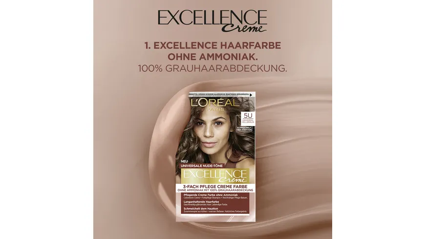 L'Oréal Paris Excellence Creme 5U - universalhellbraun