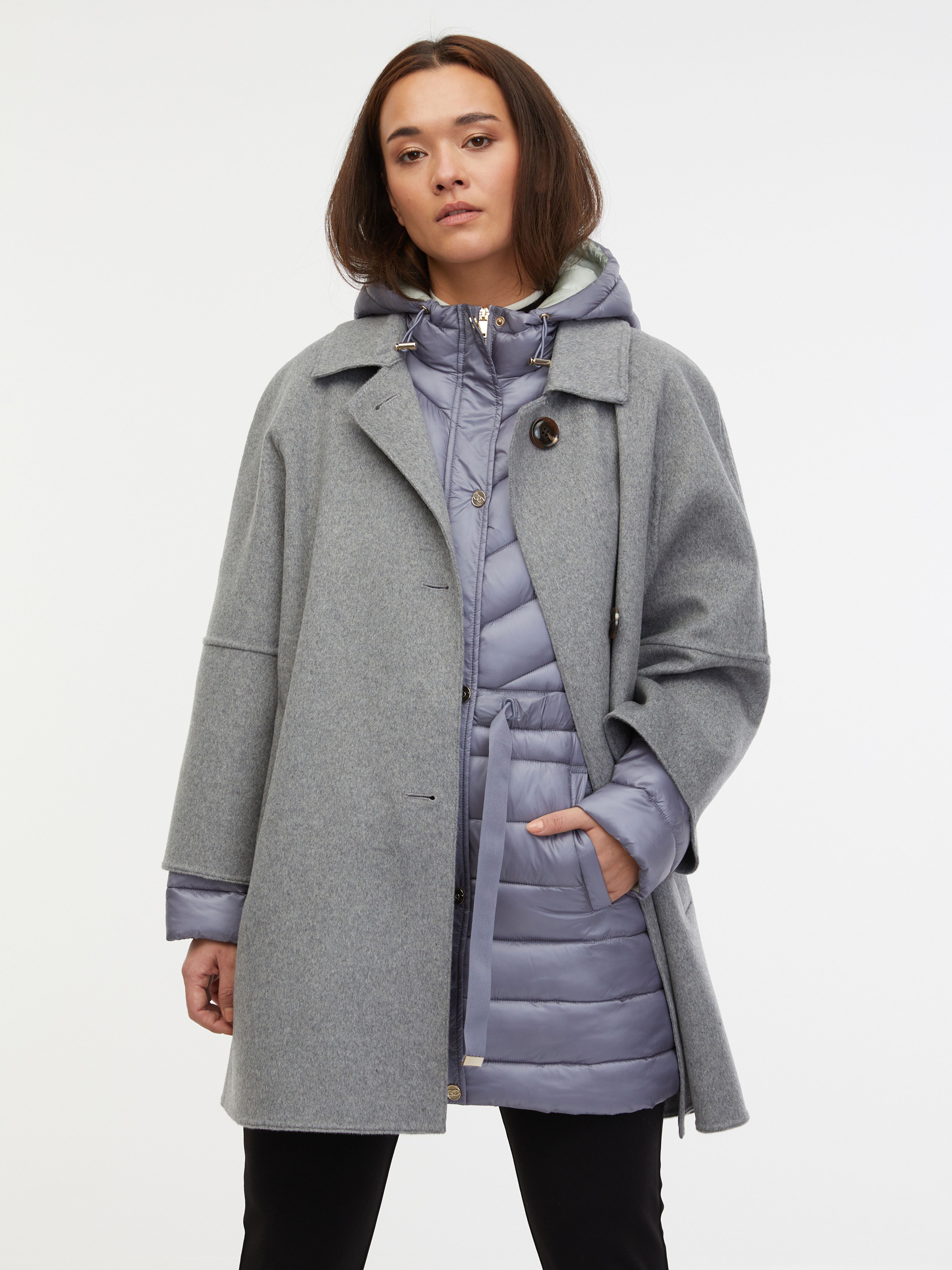 Grauer Wollmantel ORSAY