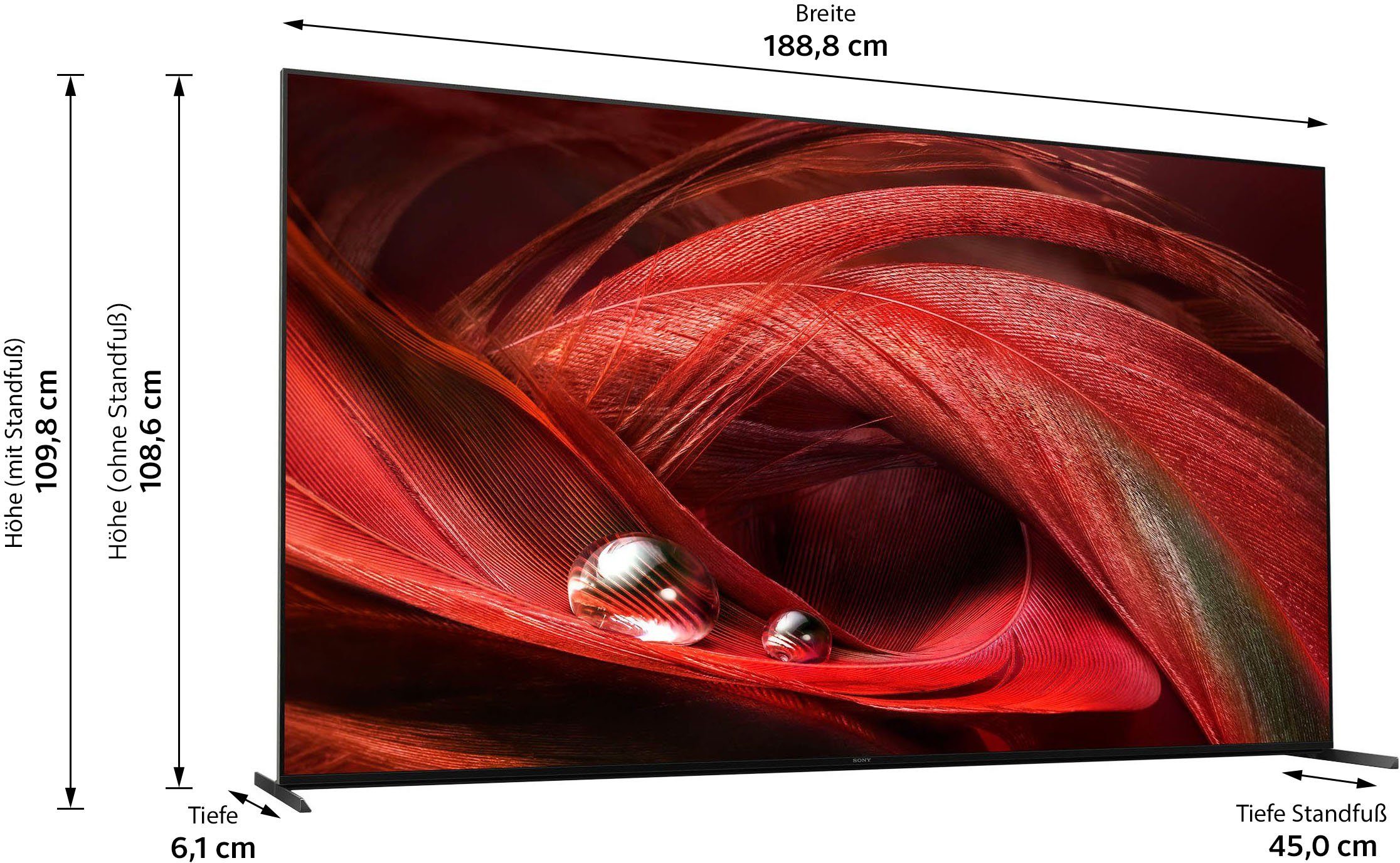 Sony XR-85X95J LED-Fernseher (215 cm/85 Zoll, 4K Ultra HD, Smart-TV)