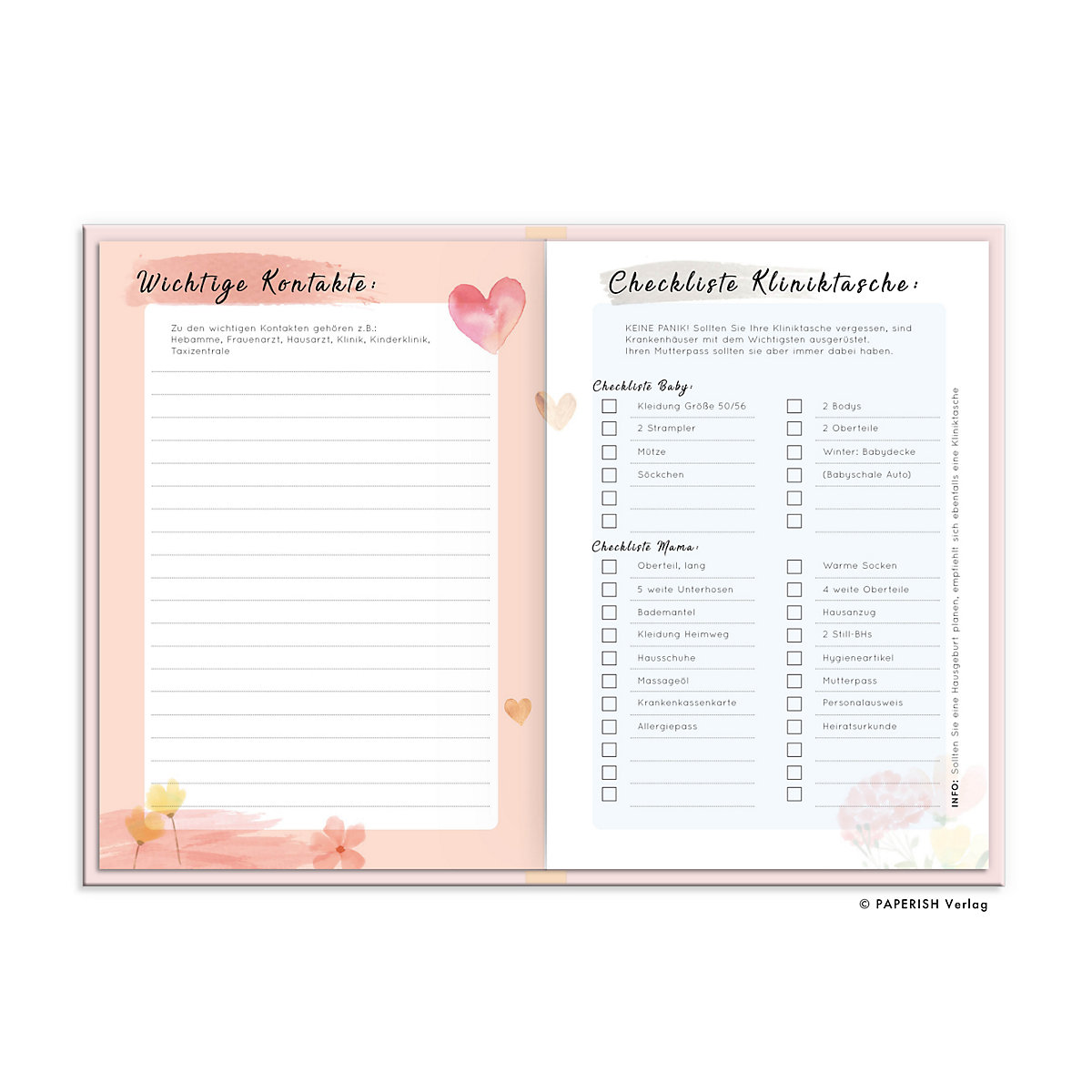 My Baby - Tagebuch für die Schwangerschaft