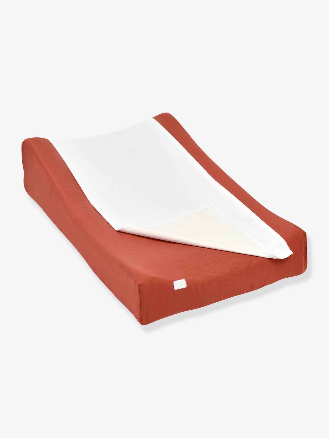 Housse BEABA Sofalange Oeko-Tex® avec serviette amovible brique