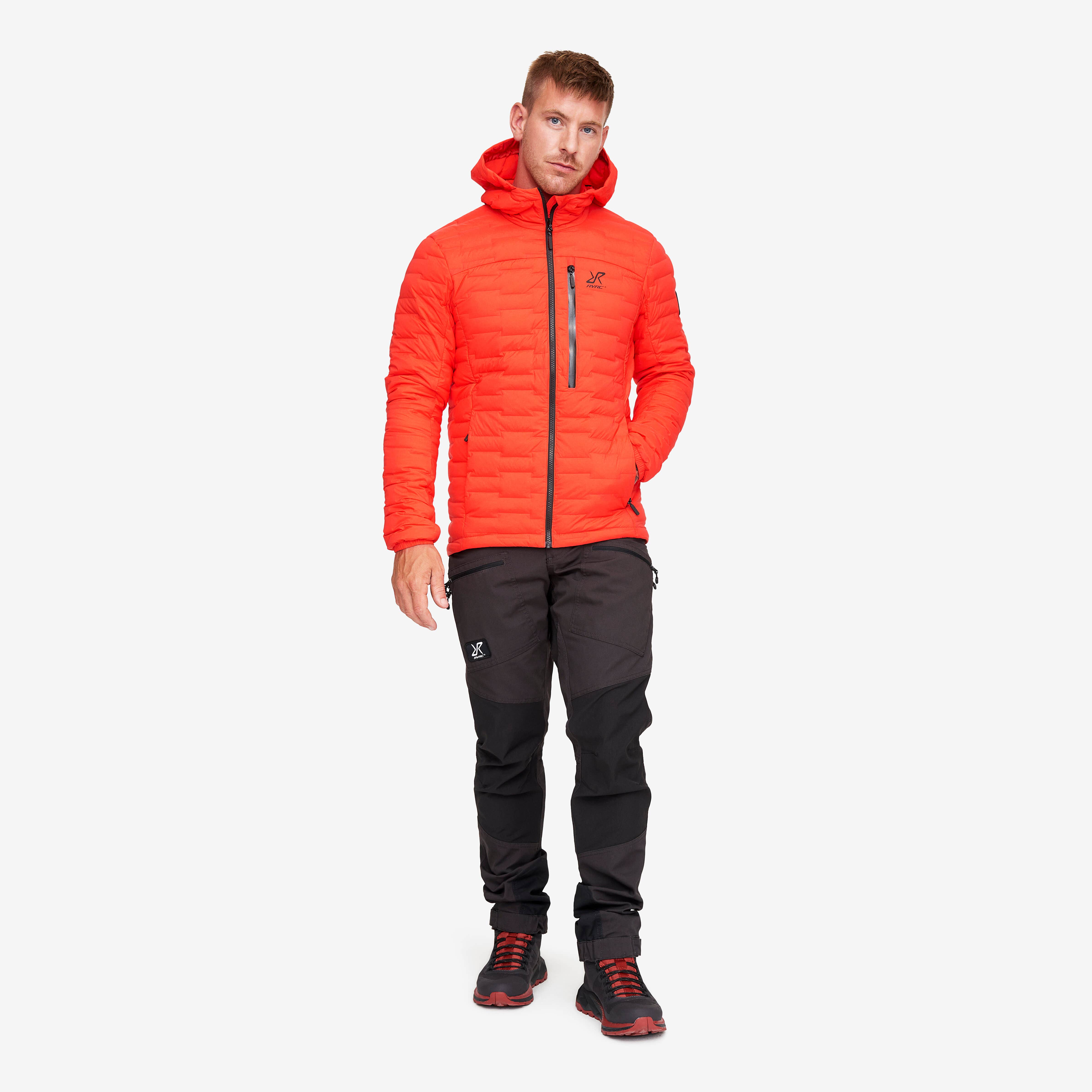 Flex Down Jacket Homme Mandarin Red