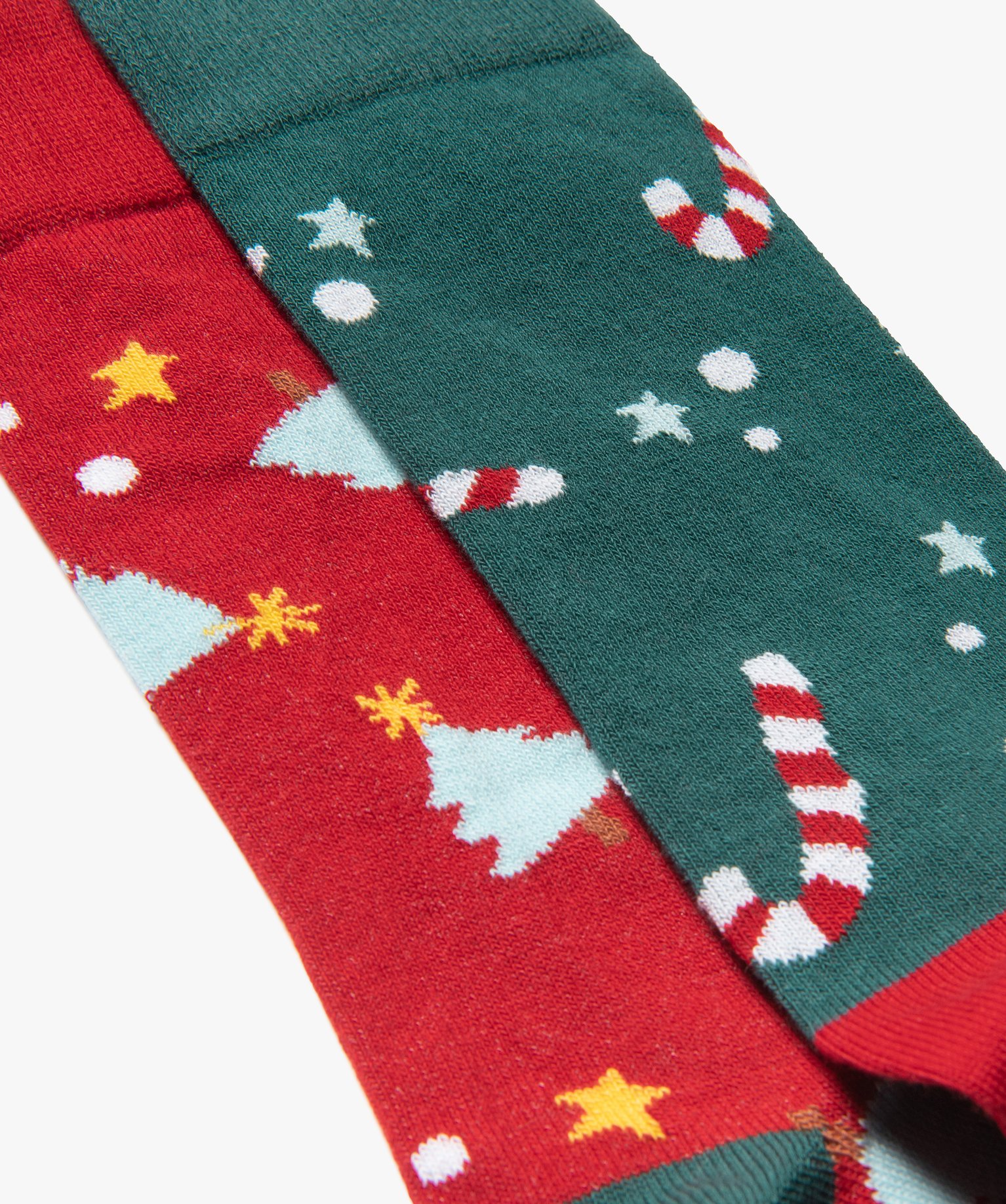 Chaussettes de Nol pour homme (lot de 2) vert | GEMO
