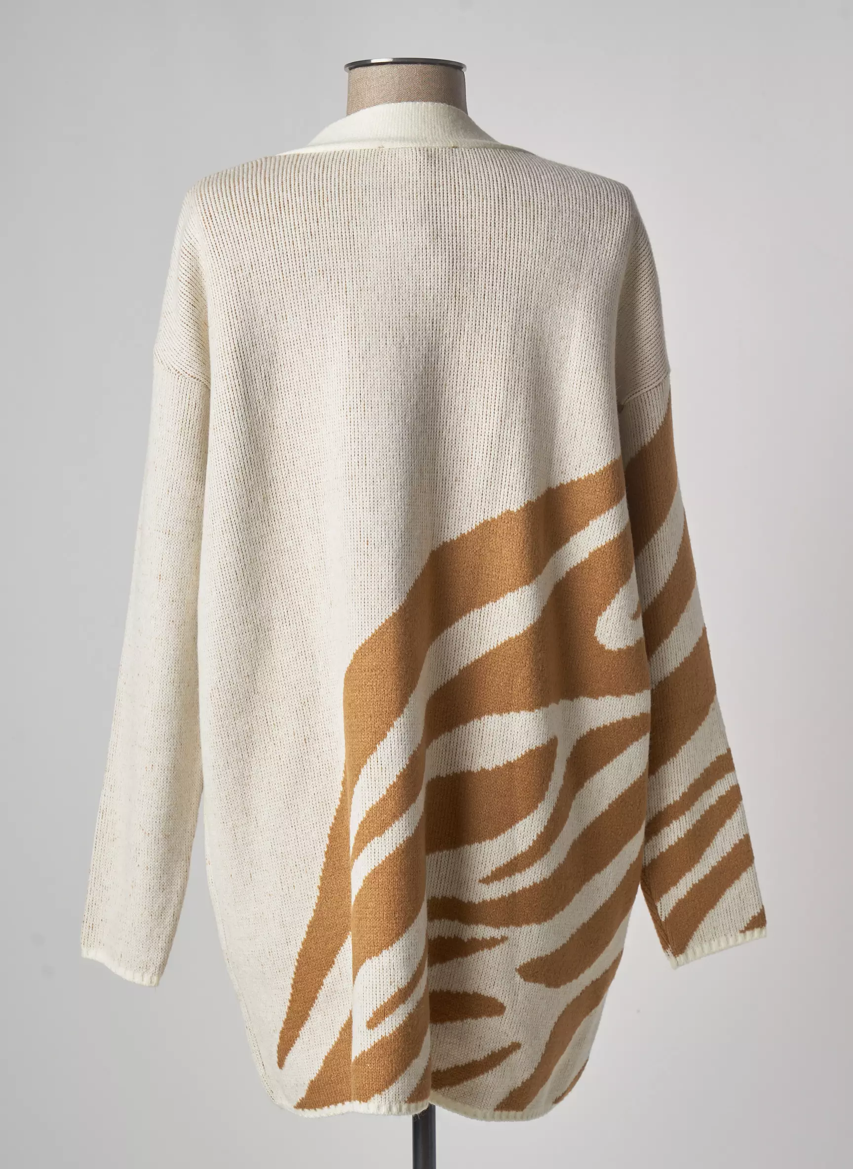 Pame Carrioni Cardigans Femme couleur beige