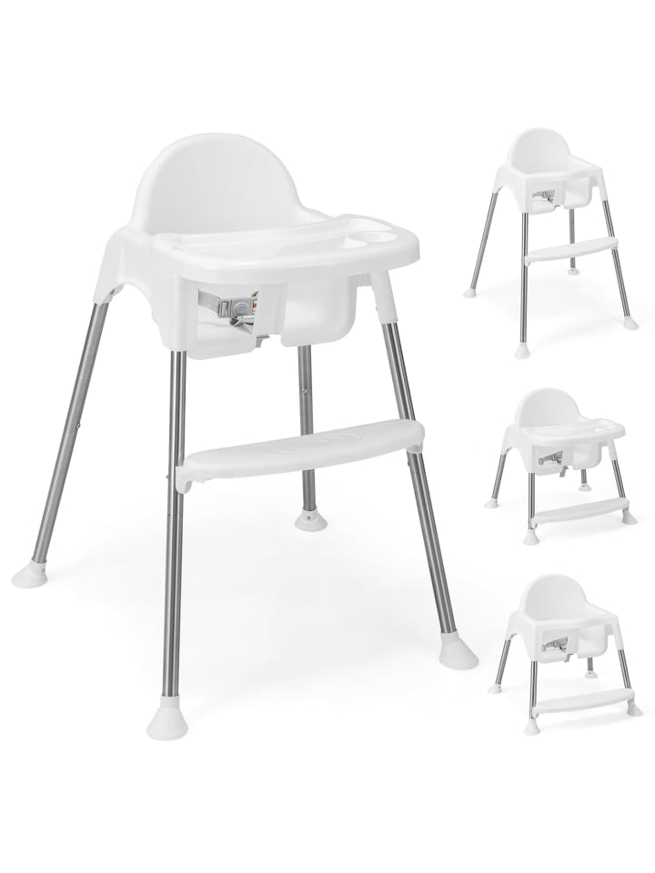 COSTWAY 4 in 1 Babyhochstuhl 6-36 Monate in Weiß günstig kaufen onesize