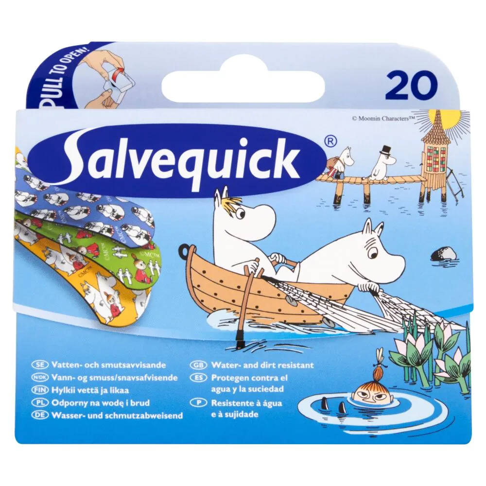 Salvequick Moomins, curativos para crianças