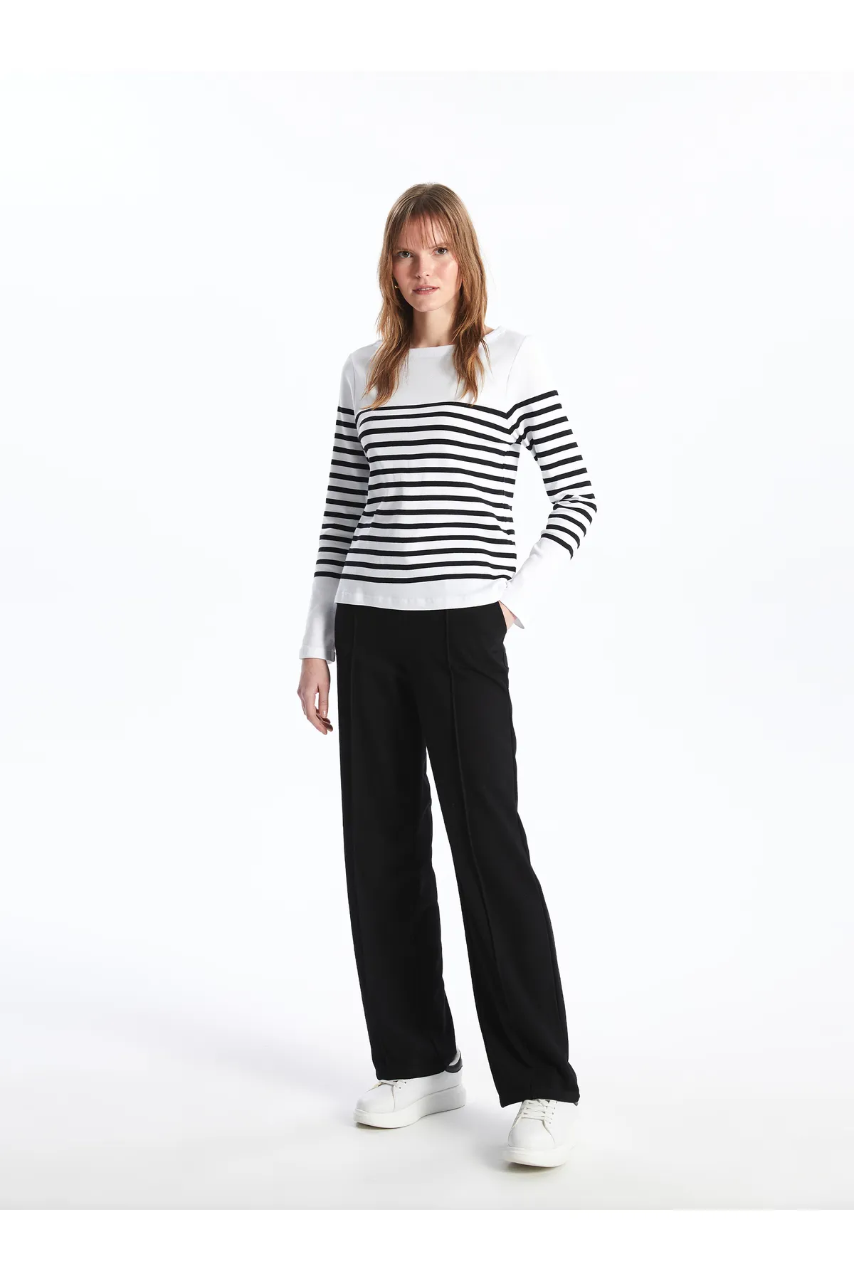 LC Waikiki  Schlichte Damen-Jogginghose mit weitem Bein und elastischem Bund