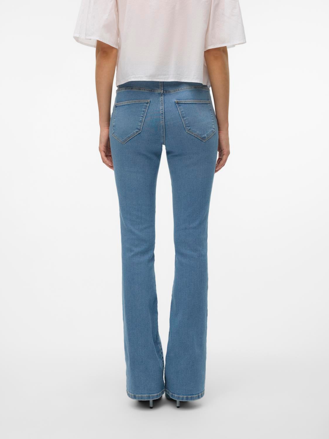 VMELLY Mid Rise Ausgestellt Jeans
