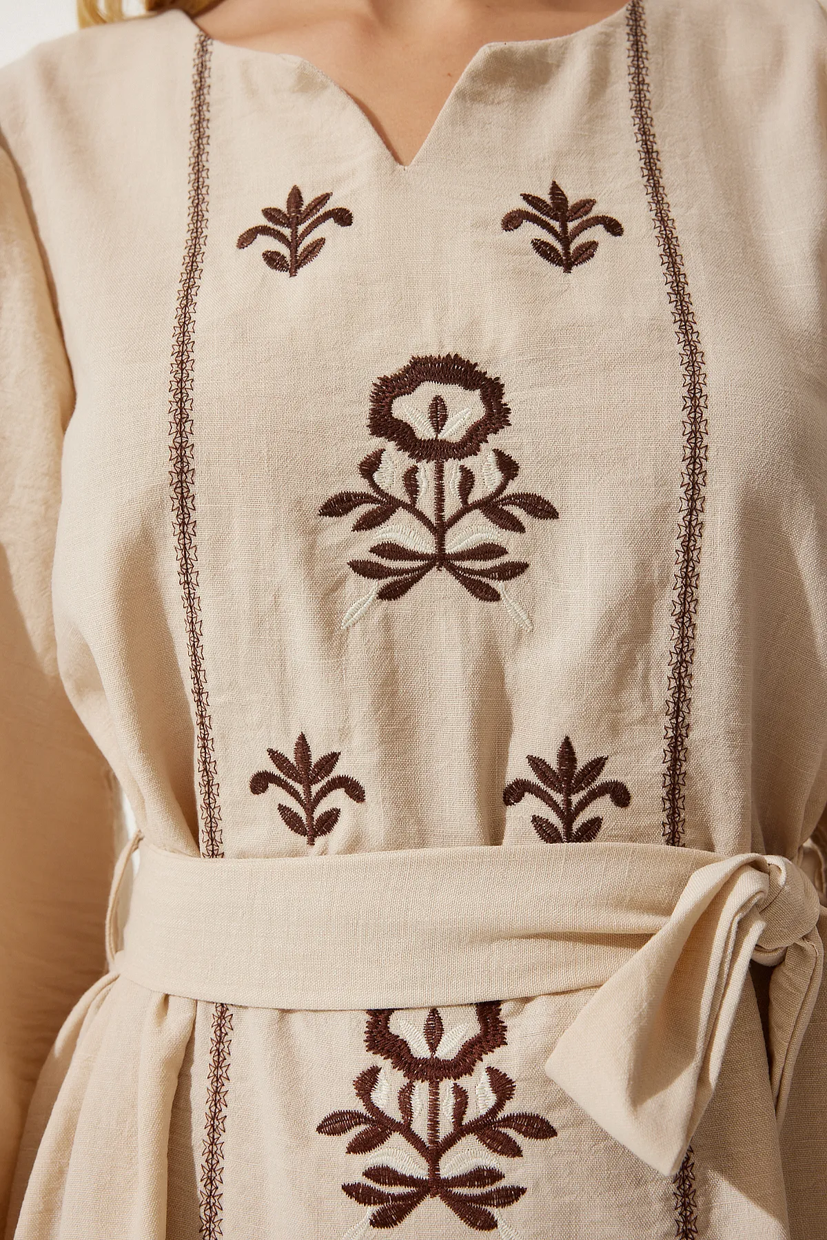 Happiness İstanbul  Kleid - Beige - A-Linie
