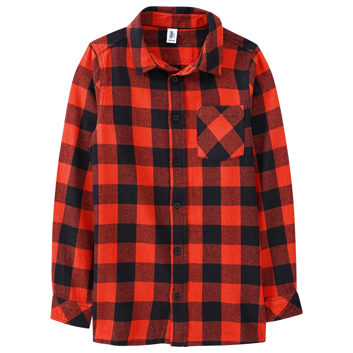 Jungen Flanellhemd mit Karo-Muster