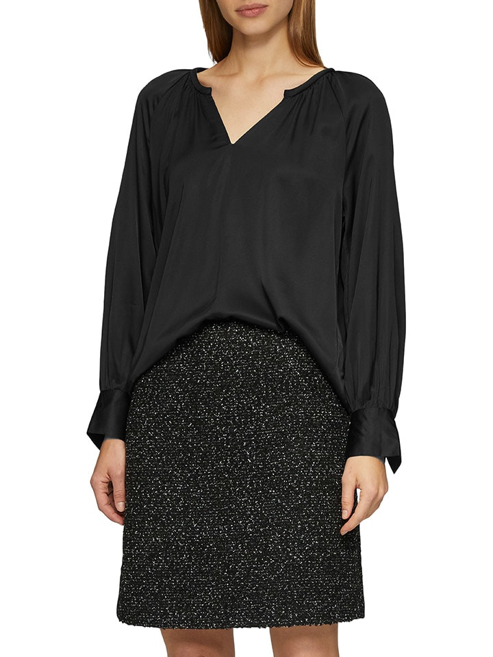 comma Bluse in Schwarz günstig kaufen