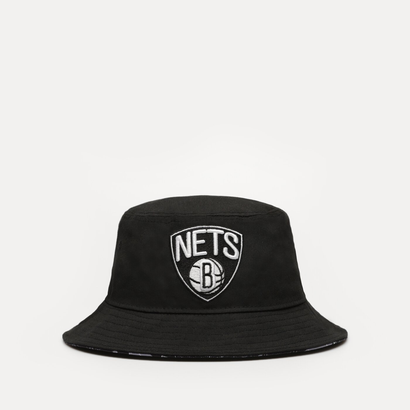 NEW ERA HUT PRINT INFILL BUCKET NETS BROOKLYN NETS Schwarz