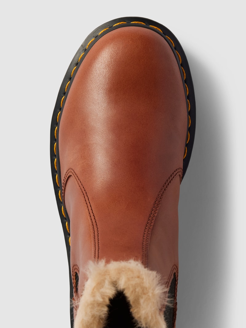 Chelsea Boots aus Leder Modell 'Leonore' in dunkelbraun