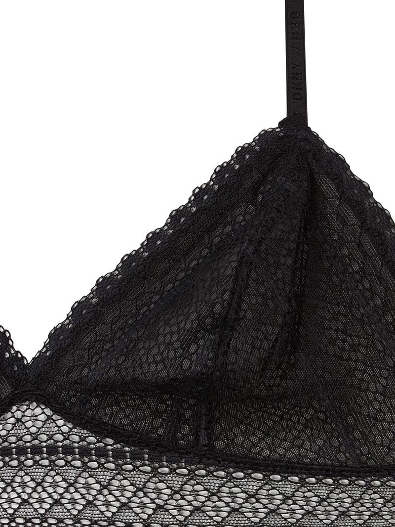 Bralette aus Spitze in schwarz