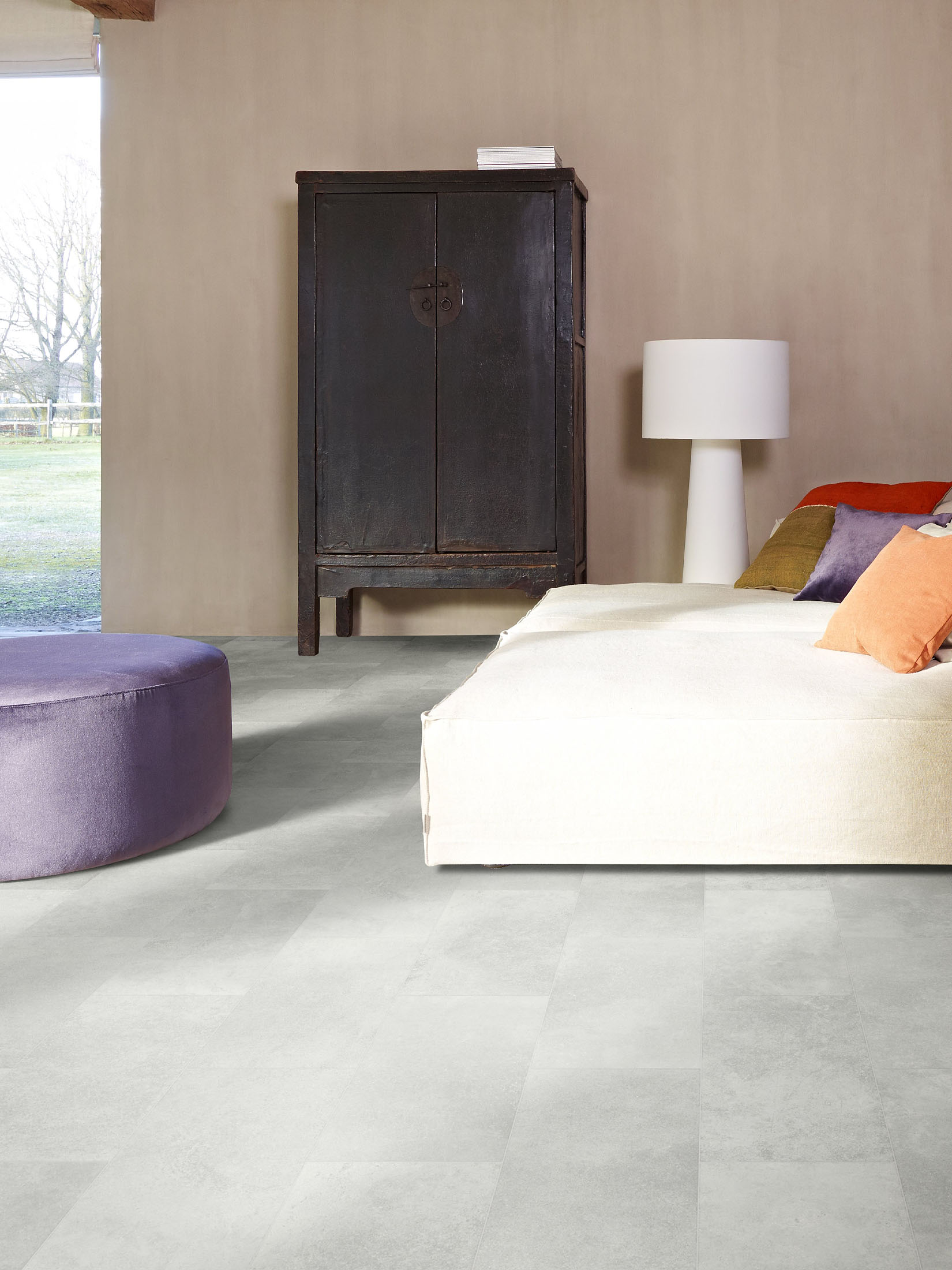 Murcia Vinyl-Rollenware, Tile Silver 090L