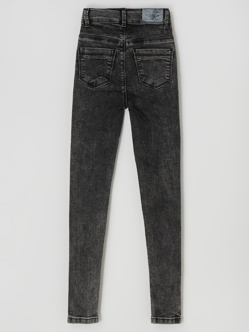 Slim Fit High Waist Jeans mit Stretch-Anteil in schwarz