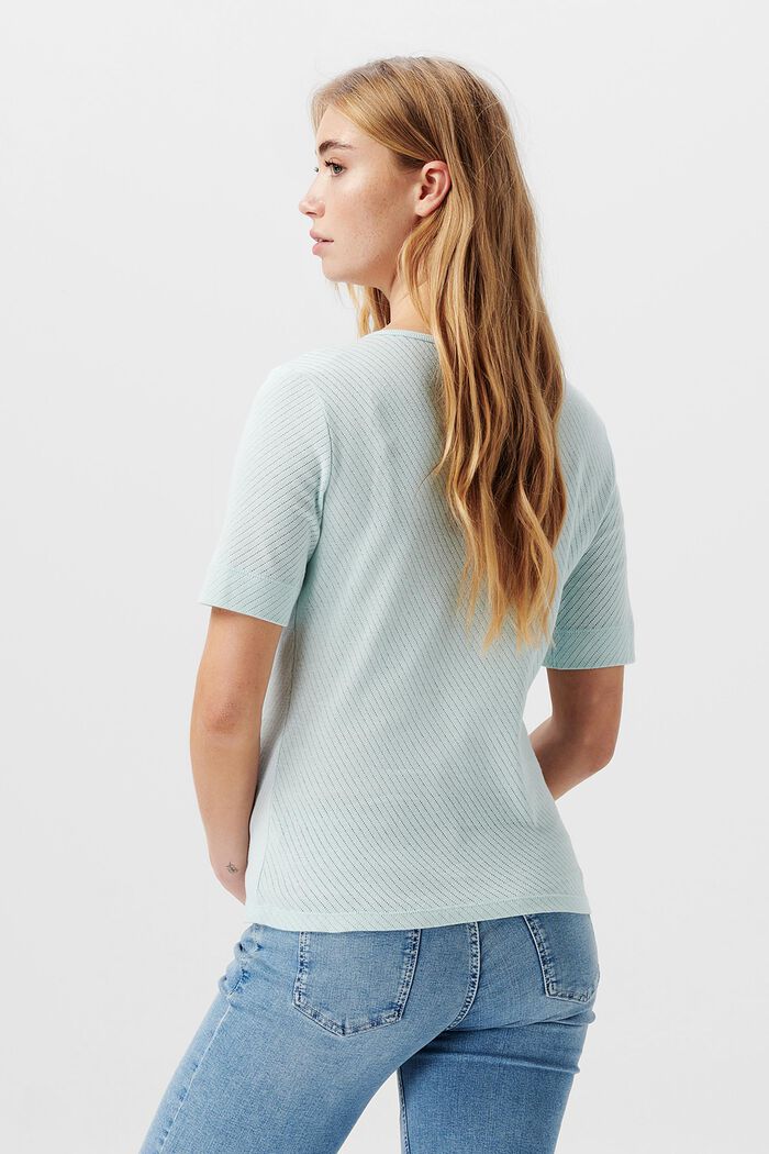 Pointelle-T-Shirt aus Bio-Baumwolle