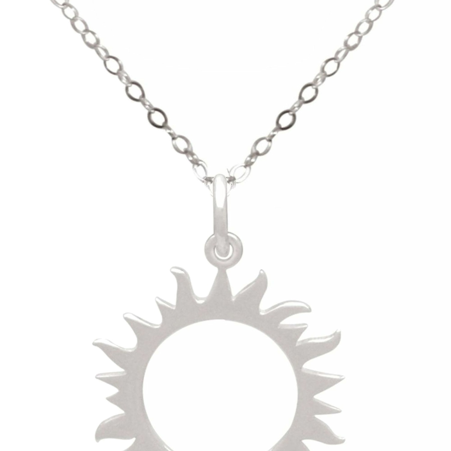 Kette mit Anhänger 'Eklipse Sonne und Mond Finsternis'