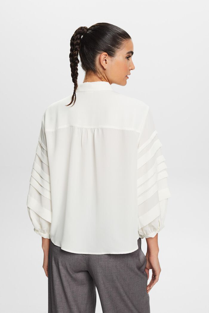 Plissierte Hemdbluse
