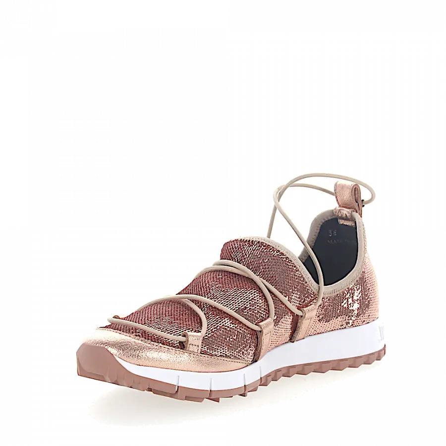 Jimmy Choo - Sneaker Logo Pailletten rosé - pink
