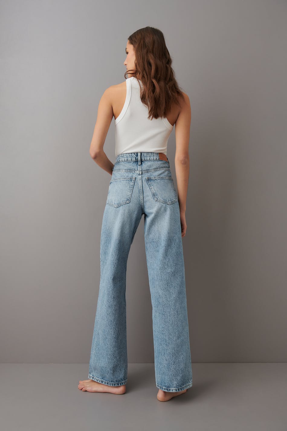 Straight high waist jeans
