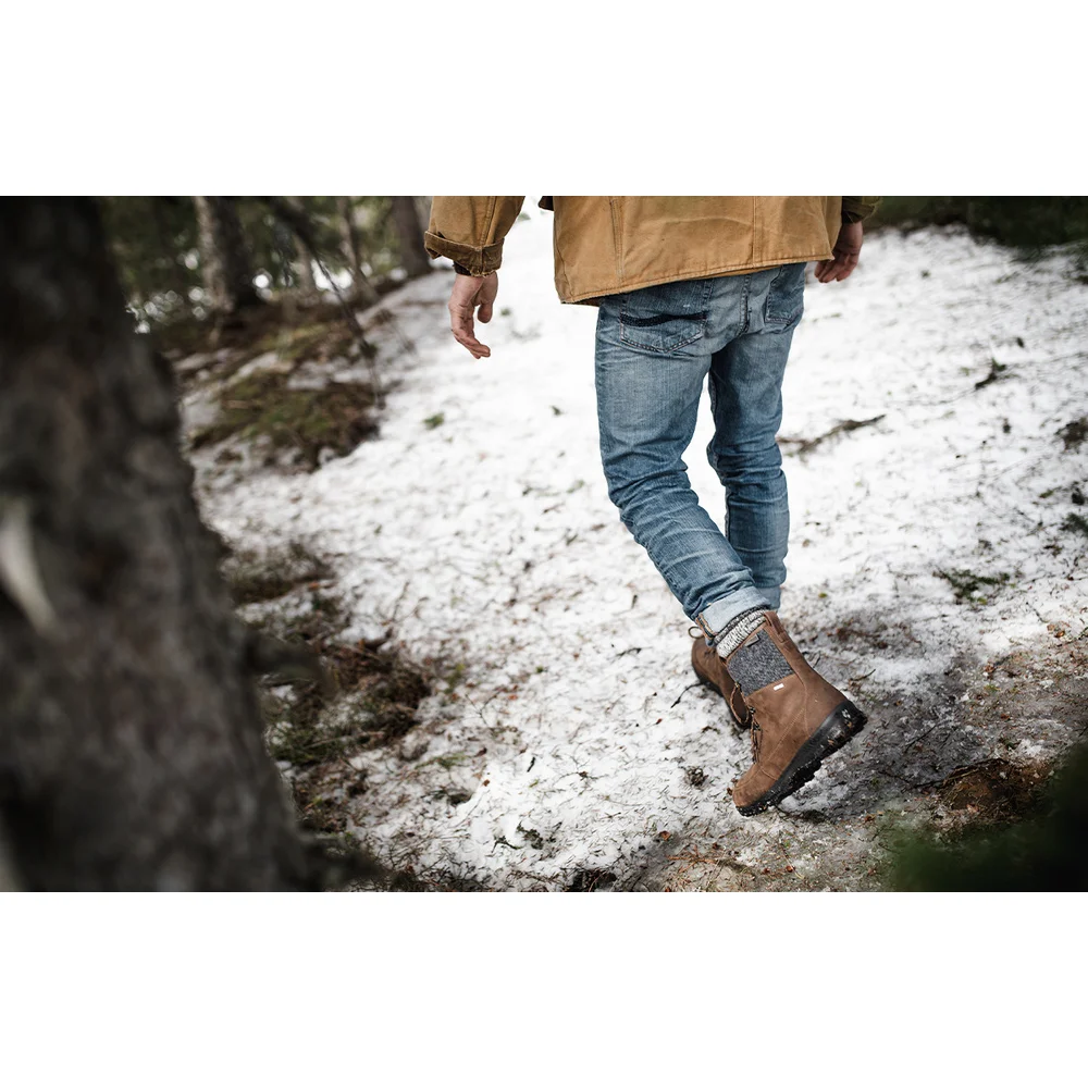 Icebug Adak ReWool Mens BUGrip Coffee Grey H41001-9B / braun