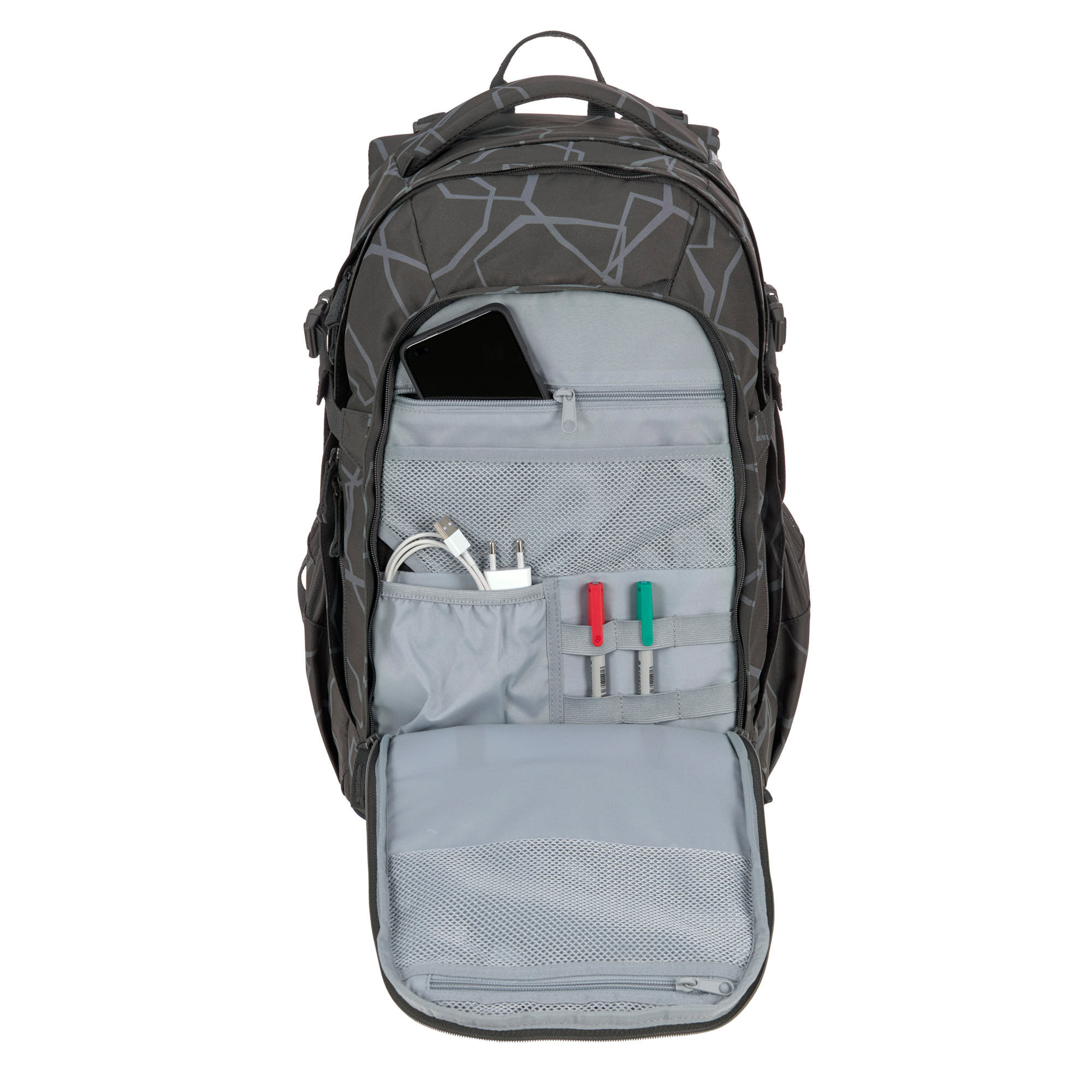 Schulrucksack - BOLD Origin Edges, Grau