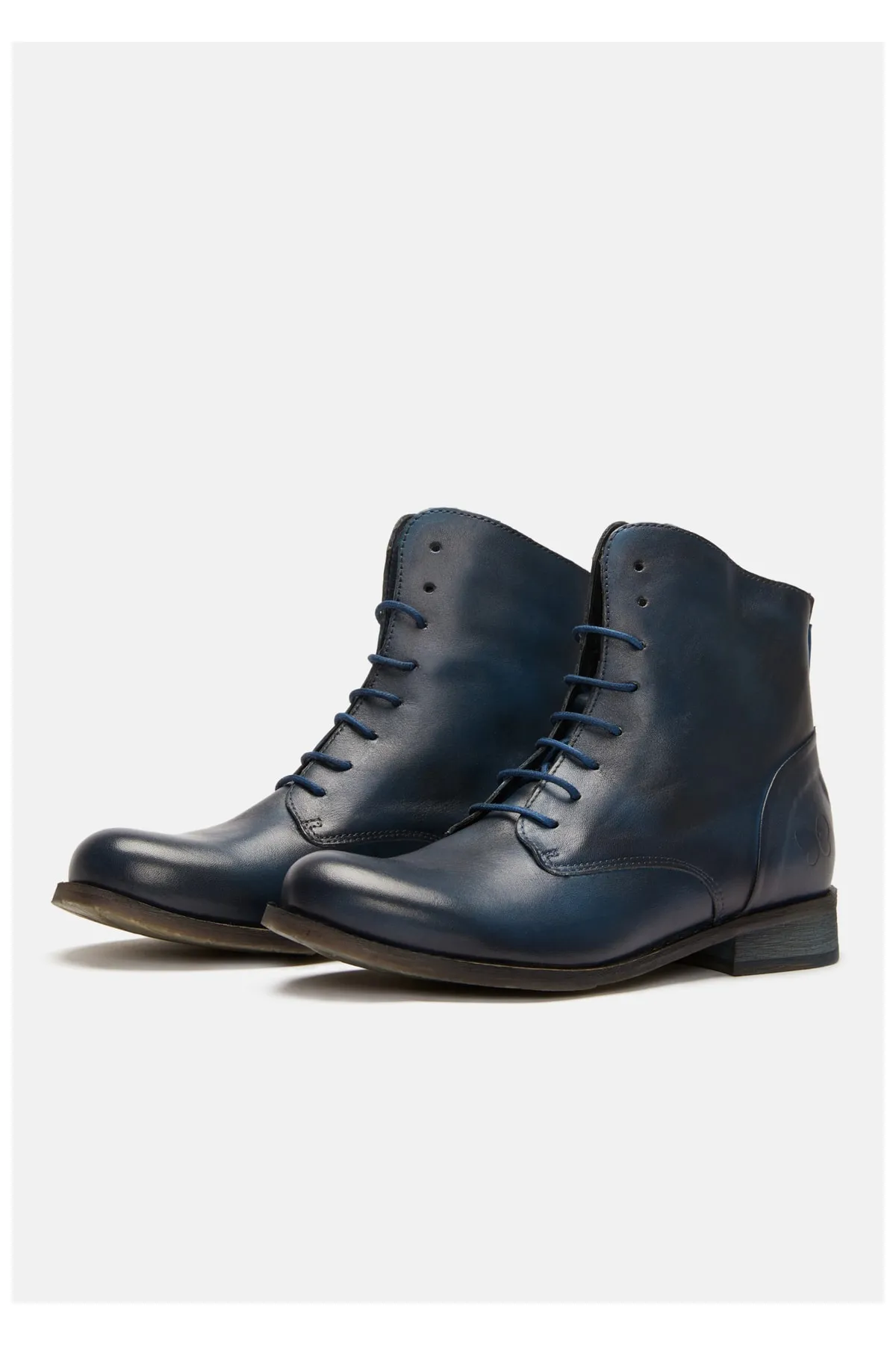 Felmini  Stiefelette - Blau - Blockabsatz