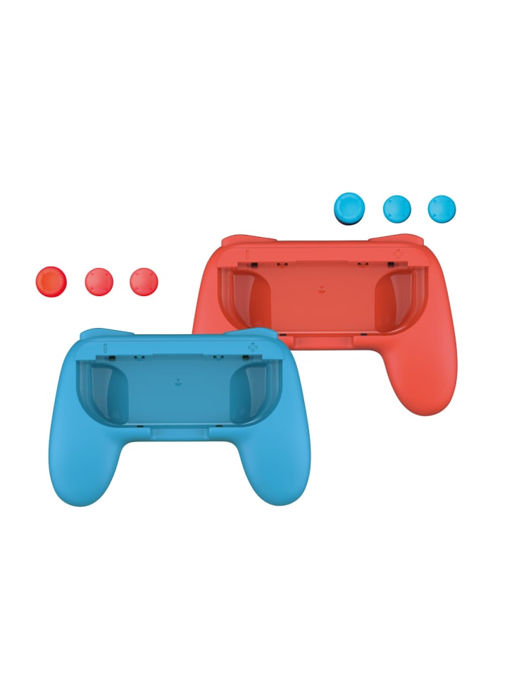 COFI 1453 Qware Ergonomischer Handgriff kompatibel mit Nintendo Switch Joy-Con in Rot/blau günstig kaufen onesize