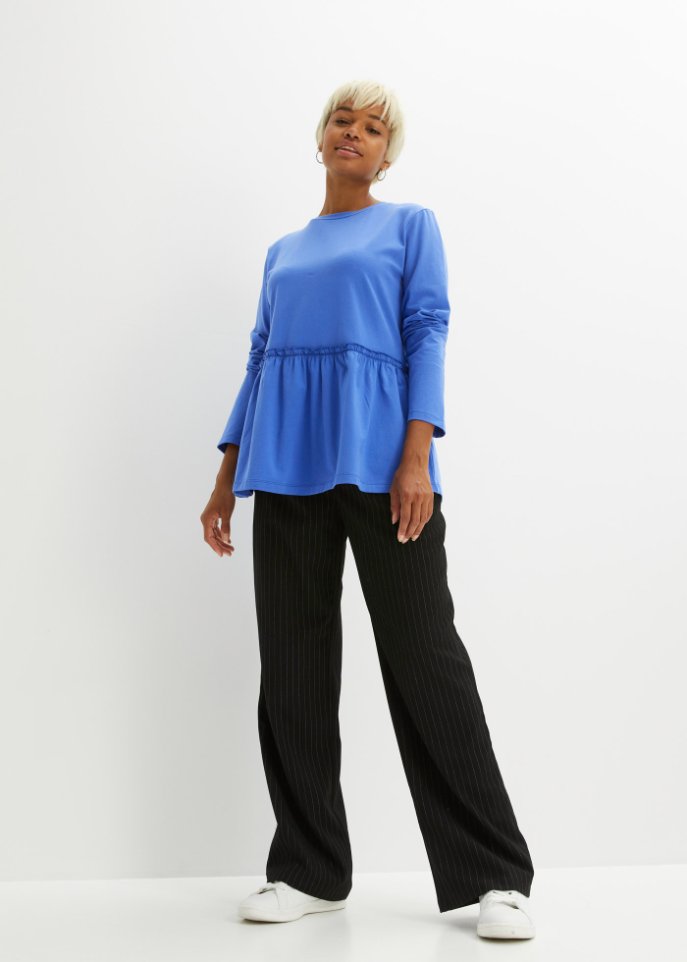 Langarmshirt mit Schößchen