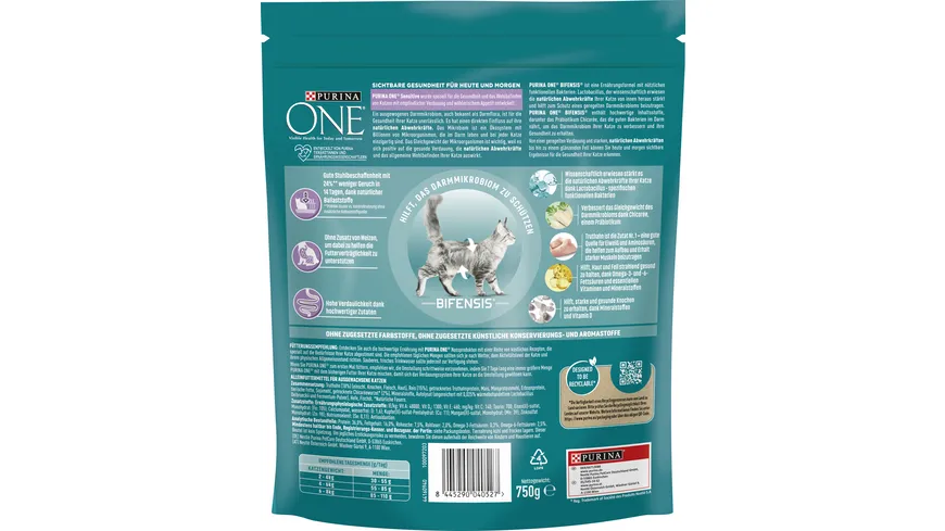 PURINA ONE SENSITIVE Truthahn 750 g