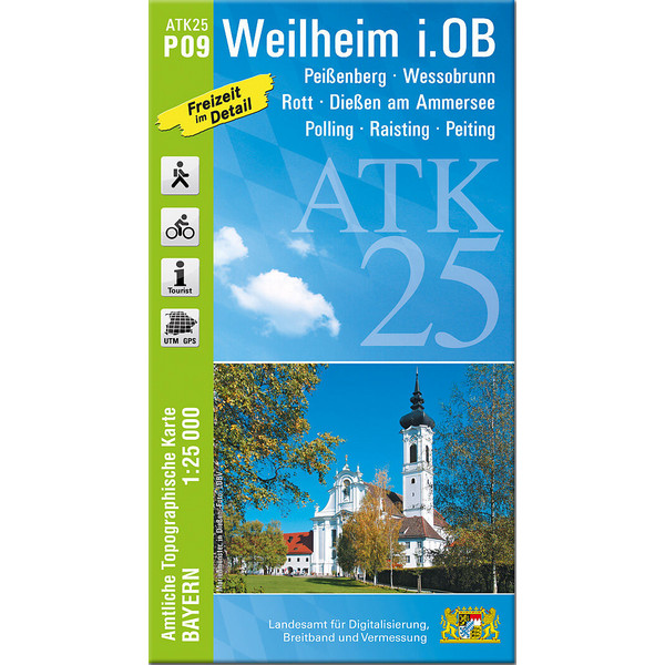 WEILHEIM I.OB 1:25 000 - Wanderkarte