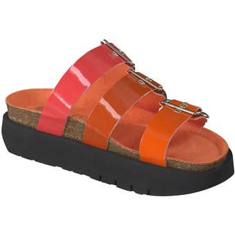 Genuins Cristi Vegan Charol Pantolette in rot