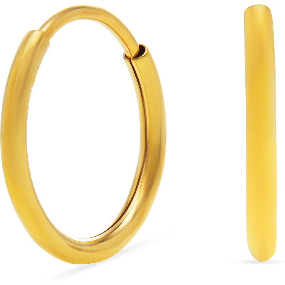 FAVS Créoles 585 Or jaune Boucles d'oreilles