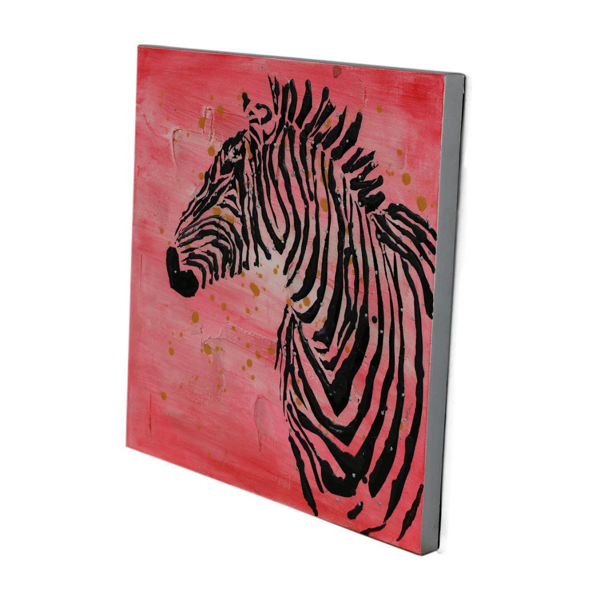 Kayoom Öl-Wandbild Zebra 70x70 PHA100