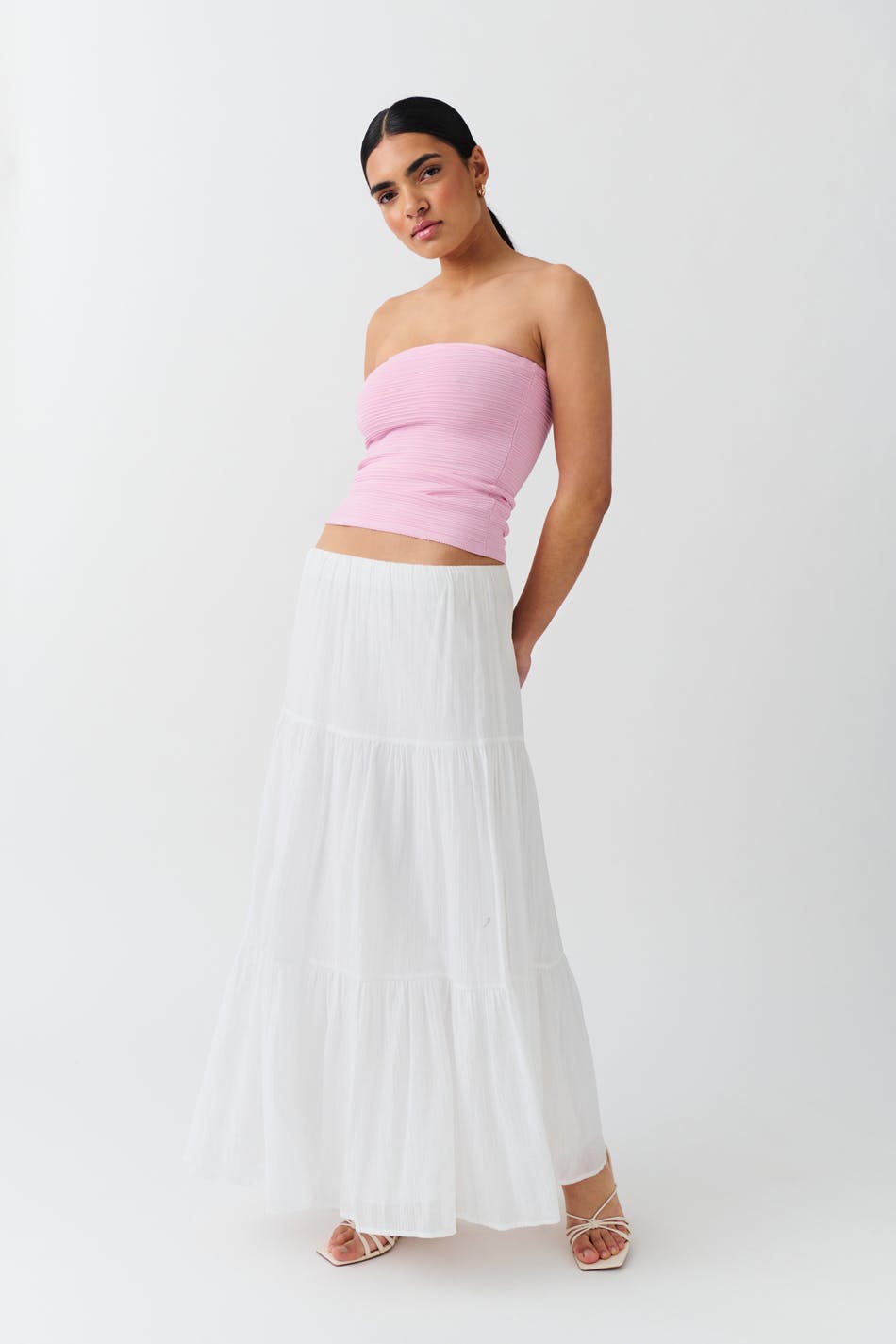 Knitted tube top