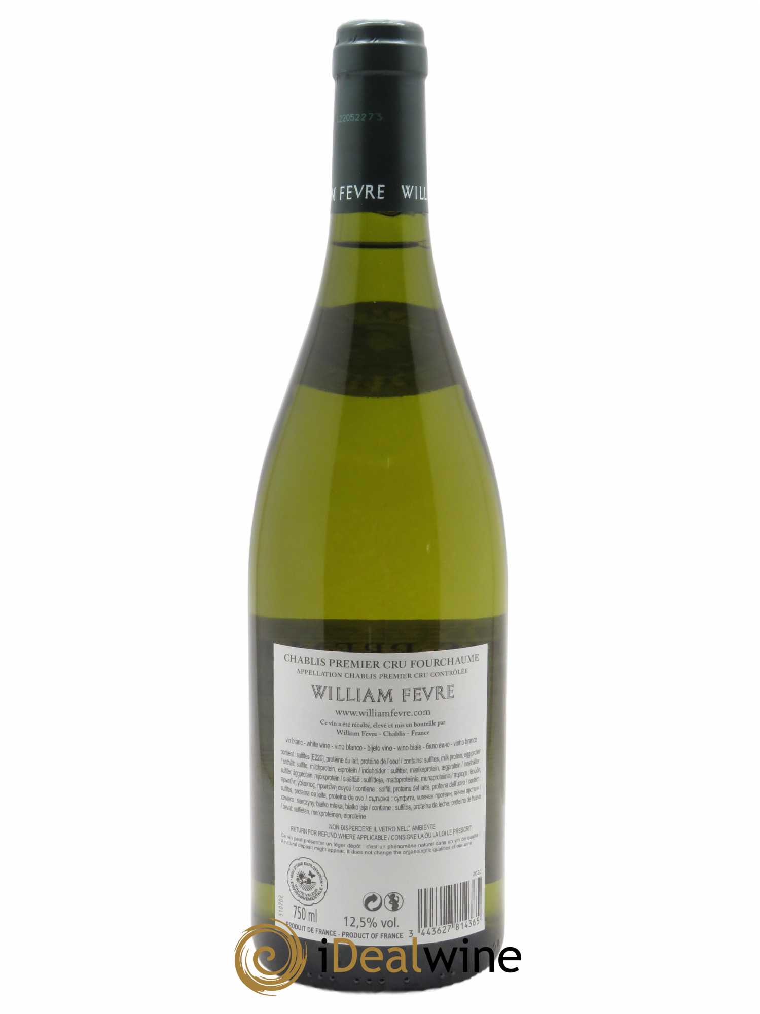 Chablis 1er Cru Fourchaume William Fèvre (Domaine)  2020 - Lot de 1 Bouteille
