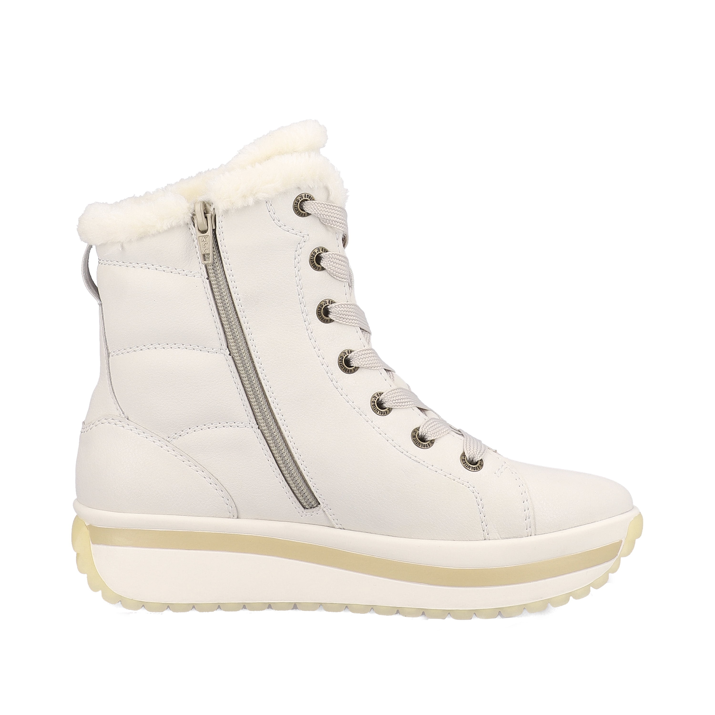 Rieker Damen Schnürstiefel frost white