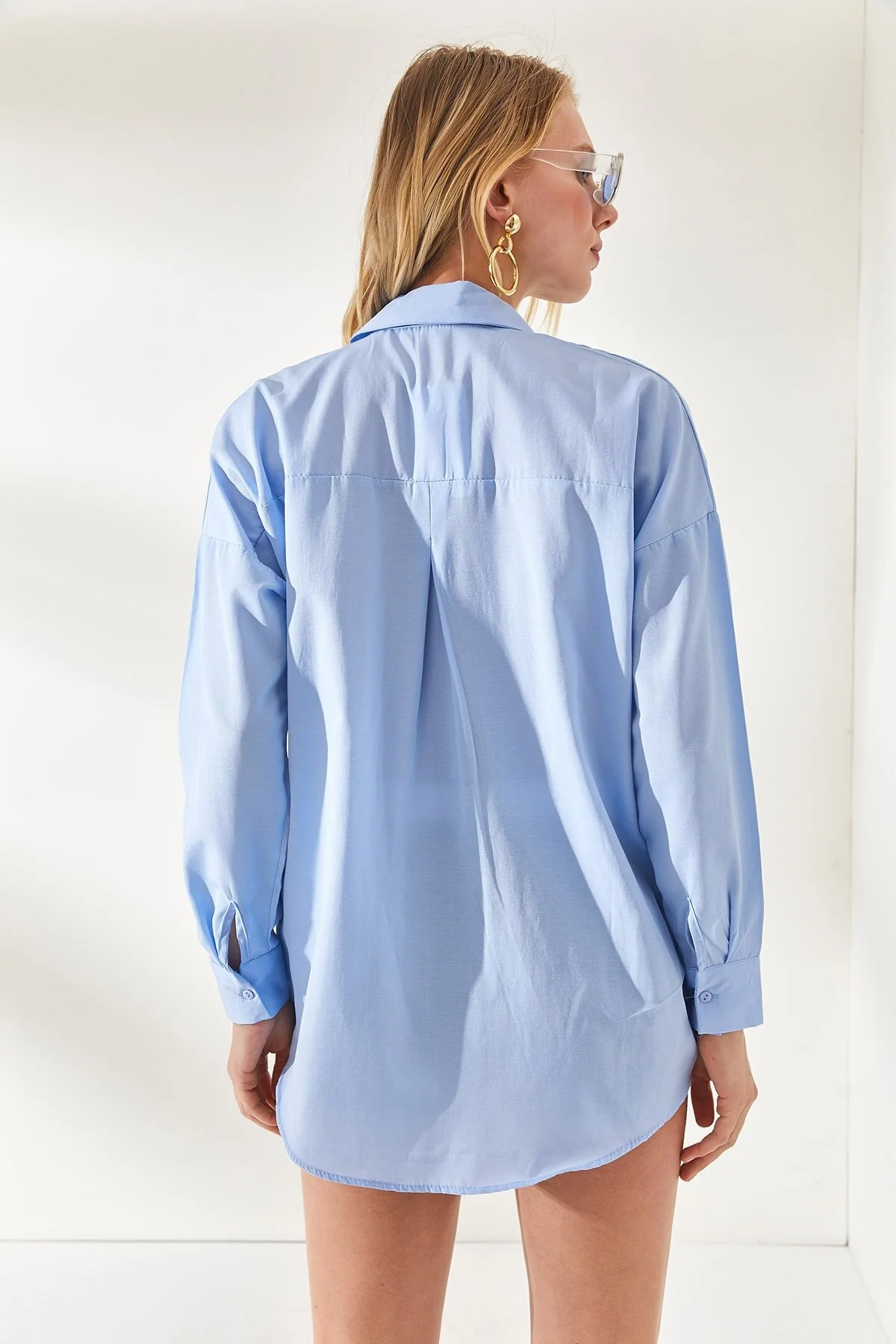 Olalook  Hemd - Blau - Boyfriend