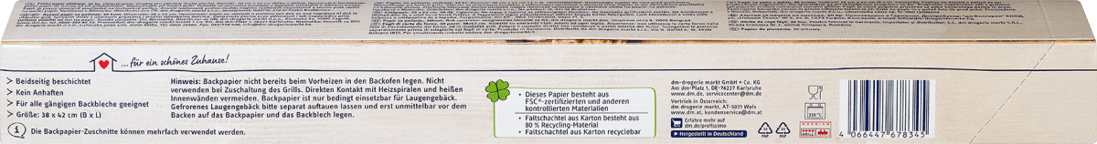 Backpapier Zuschnitte, 30 St