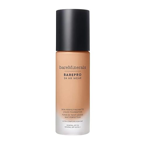 „BareMinerals BarePro 24HR Wear Matte“ skystas makiažo pagrindas SPF 20 Fair 10 Neutral 30 ml