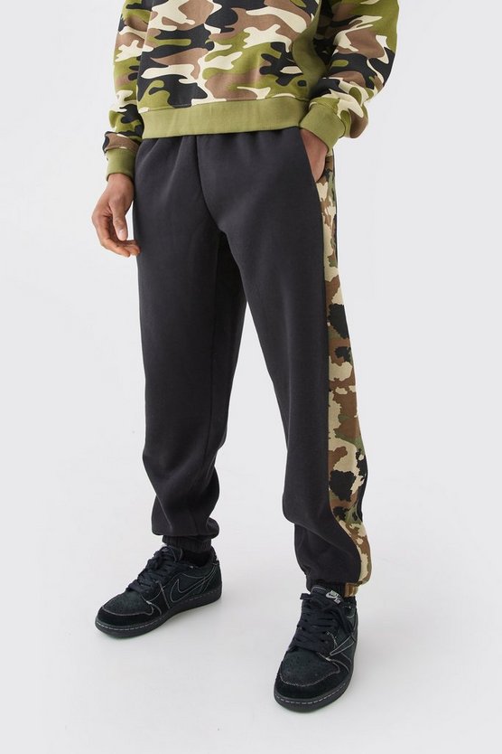 Oversized Camo Side Panel Jogger