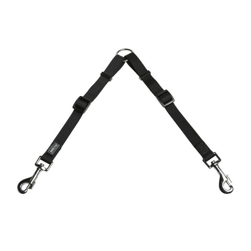 AniOne Hundeleinen AniOne Nylonkoppel Classic schwarz XS