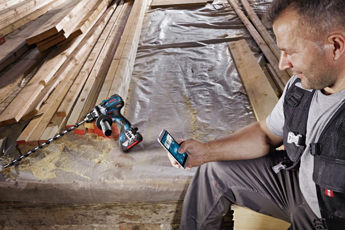 Bosch Blue 06019G0108 GSR 18V-110 C Akku-Bohrschrauber (ohne Akku und Ladegerät)